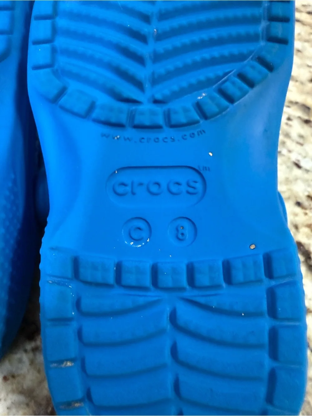 Toddler Royal Blue Crocs Classic Clog Slip On Shoes w Mickey Mouse Jibbitz 8 T8